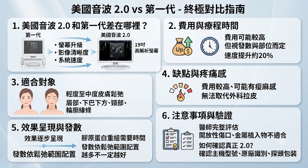 美國音波2.0是什麼?Ultherapy PRIME極透+與第一代美國音波完整比較
