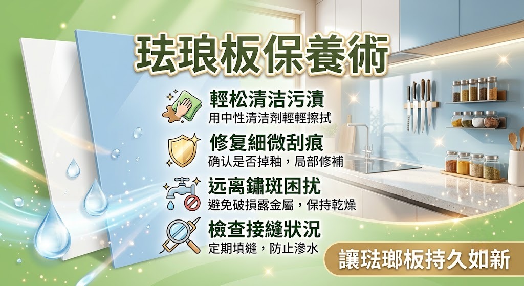 琺瑯板刮傷、污漬、生鏽怎麼辦?常見原因、排查與修復方式一次看