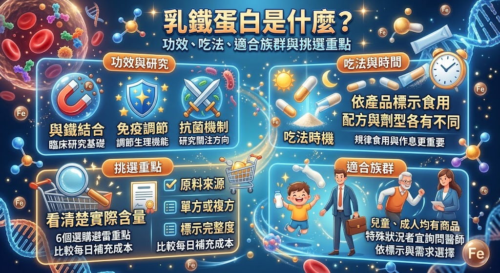 乳鐵蛋白是什麼?功效、吃法、適合族群與挑選重點一次看