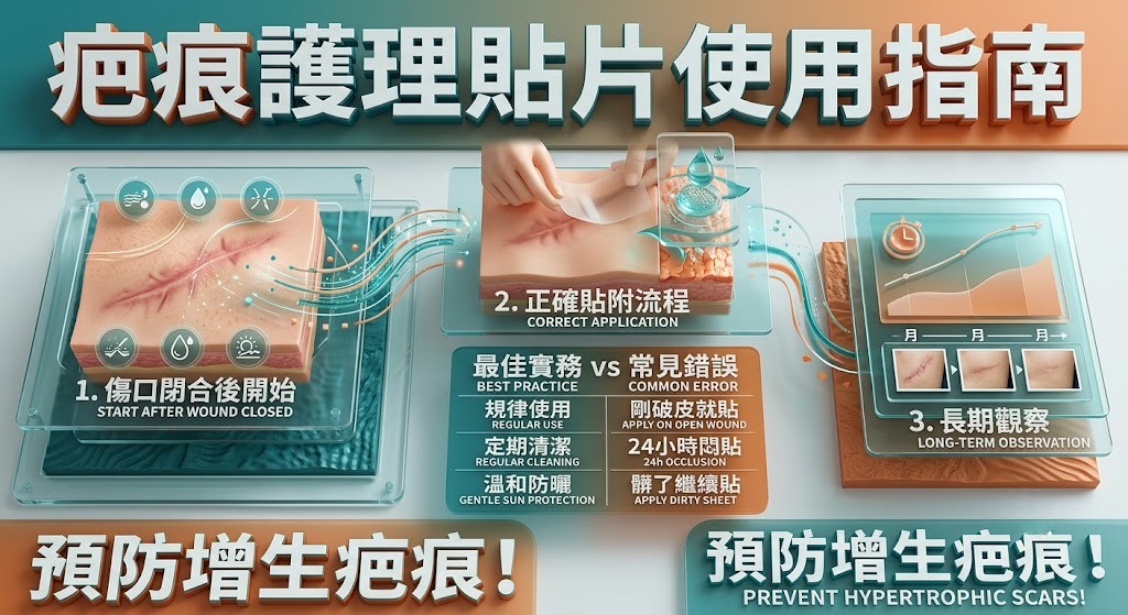 疤痕護理貼片怎麼用?使用時機、貼法與注意事項完整指南