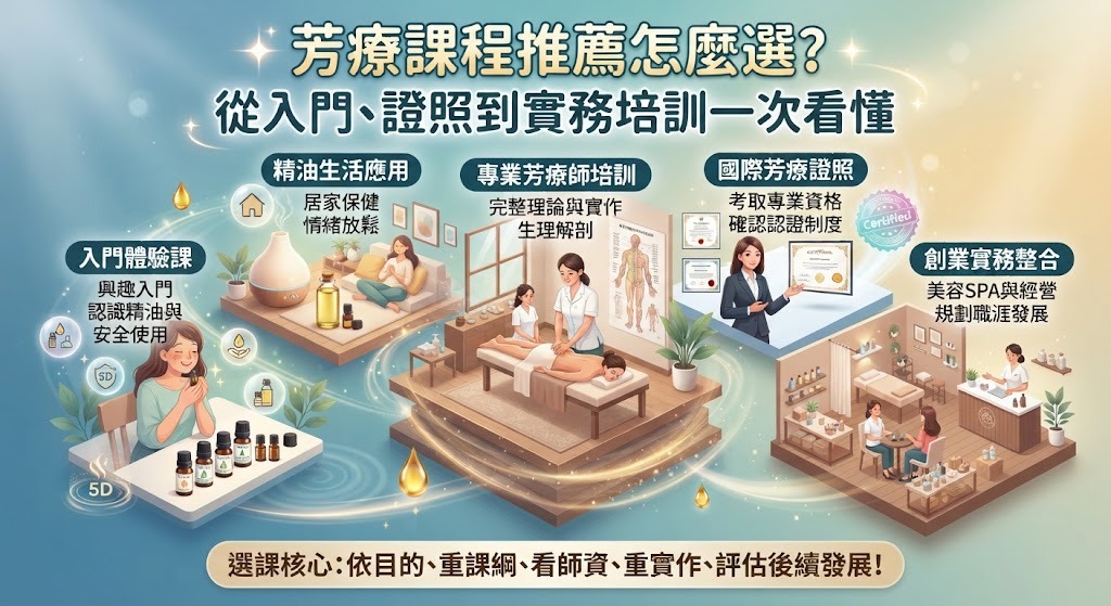 芳療課程推薦怎麼選?從入門、證照到實務培訓一次看懂