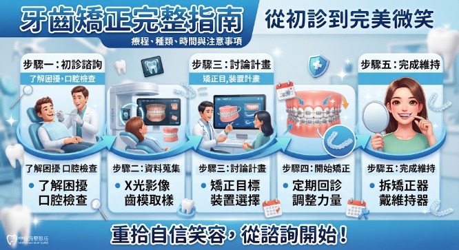牙齒矯正怎麼做?療程流程、種類、時間與注意事項完整指南