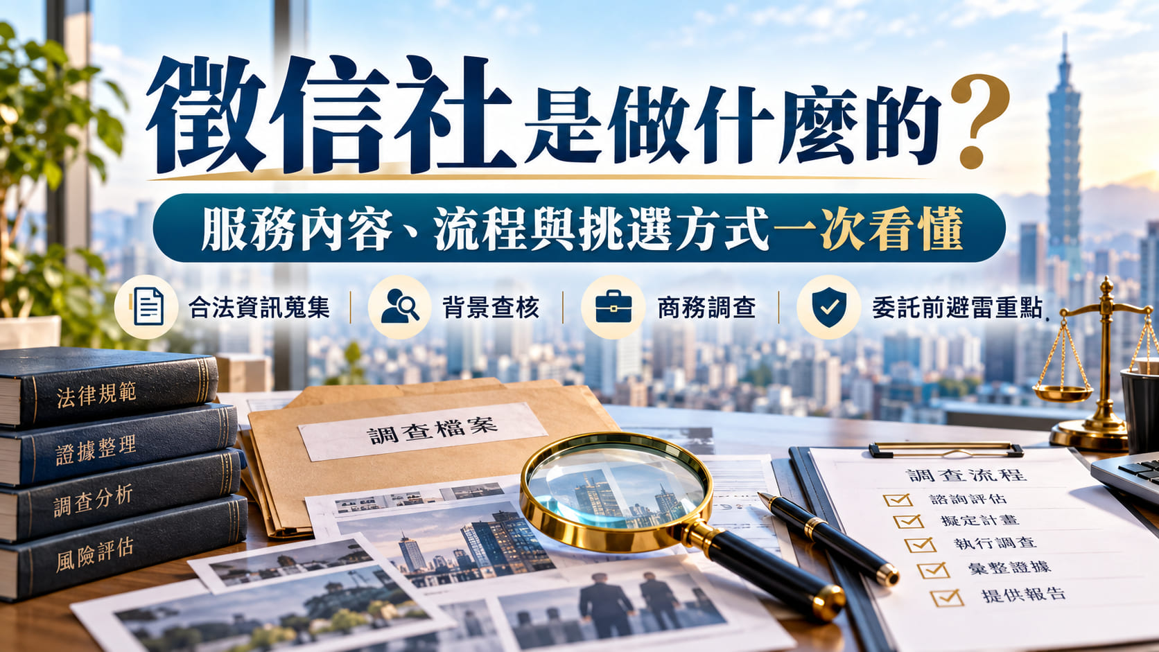 徵信社是做什麼的？服務內容、流程與挑選方式一次看懂