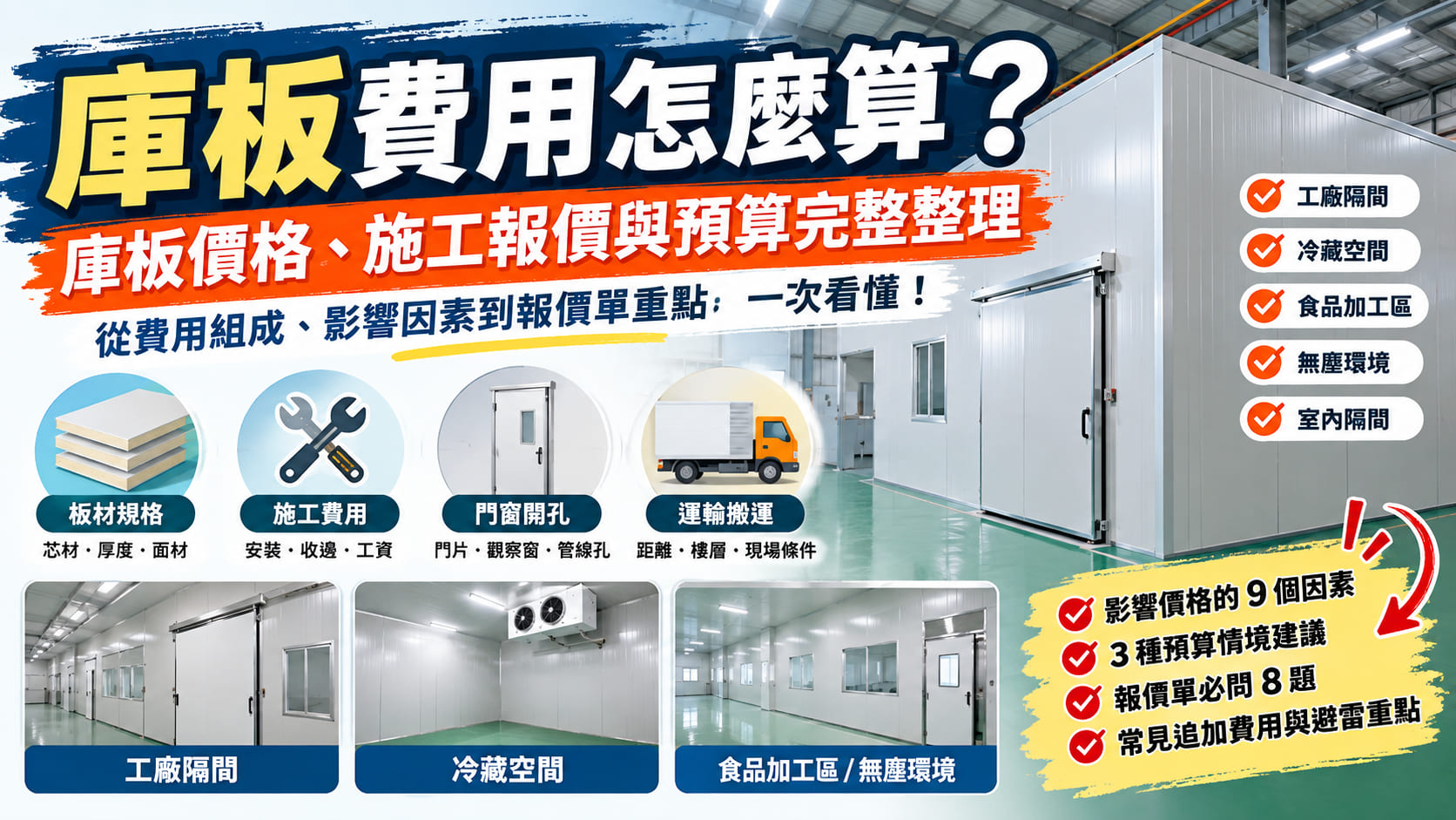 庫板費用怎麼算?庫板價格、施工報價與預算完整整理