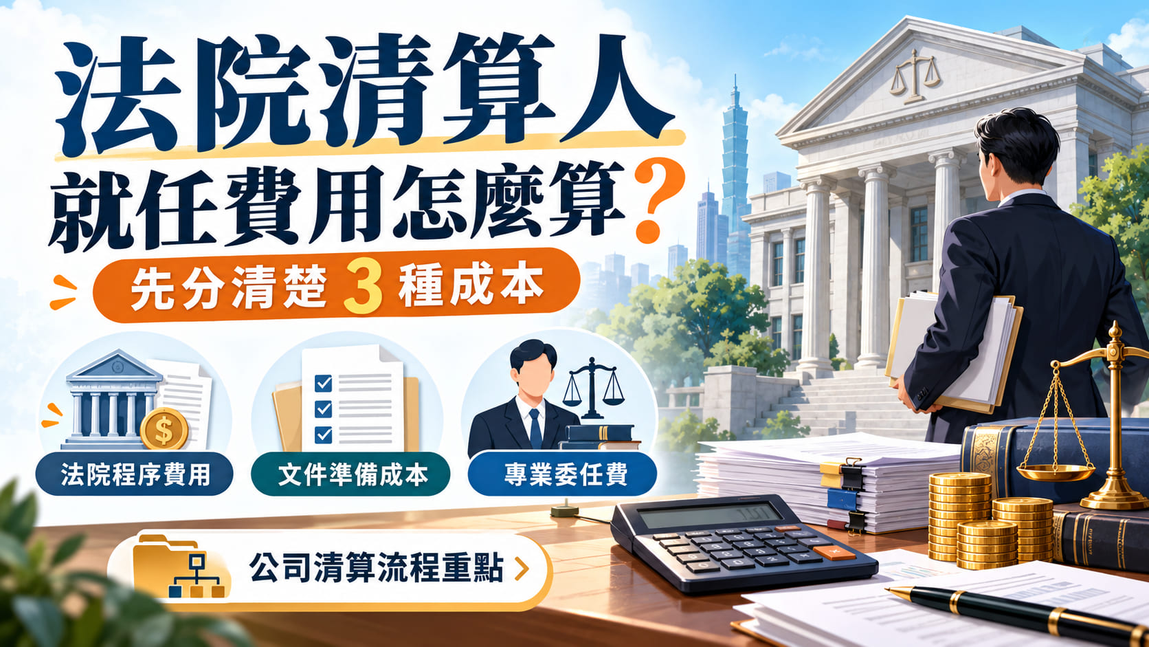 法院清算人就任費用怎麼算？先分清楚聲報費、文件準備與專業委任費