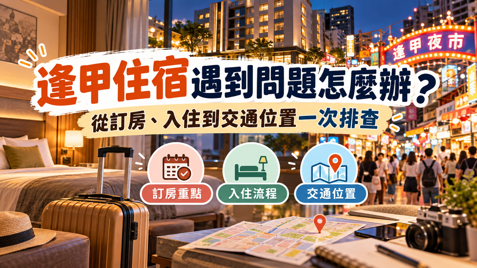 逢甲住宿遇到問題怎麼辦？從訂房、入住到交通位置一次排查