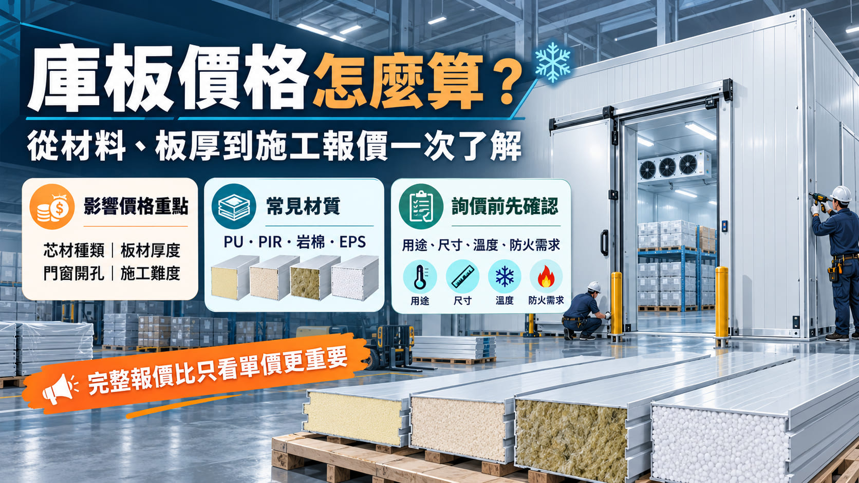 庫板價格怎麼算?庫板隔間費用、材質厚度、施工報價與預算選擇一次看