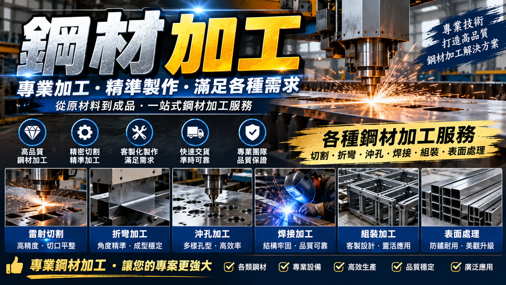 鋼材加工出問題怎麼辦？先做3件事，7大加工流程、常見缺陷與品質檢查一次看