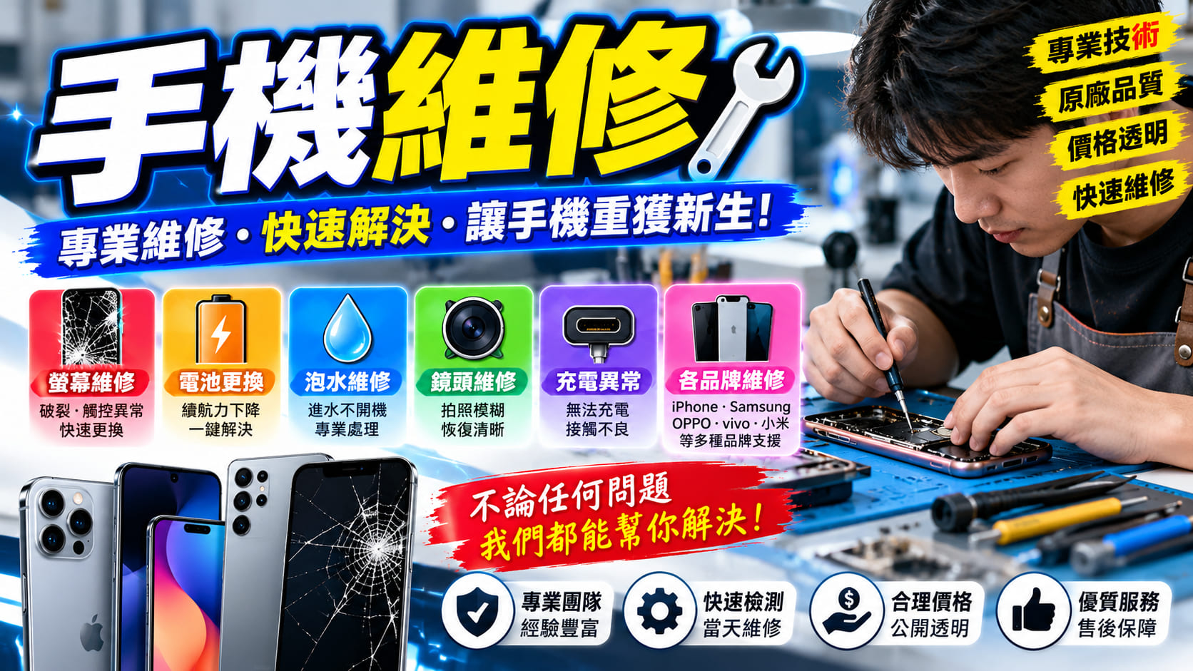 手機維修怎麼選?常見故障、維修流程與費用判斷完整指南