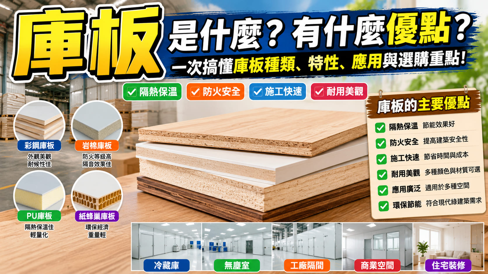 庫板是什麼?庫板隔間種類、材質比較、施工流程、費用與廠商挑選完整指南